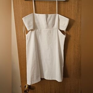 Zara Off-Shoulder White Dress